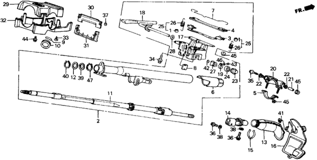 1988 Honda Accord  Washer, Toothed Lock Diagram for 90511671003