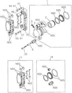 1995 Honda Passport  Screw Bleeder Dsc Br Diagram for 8943801370
