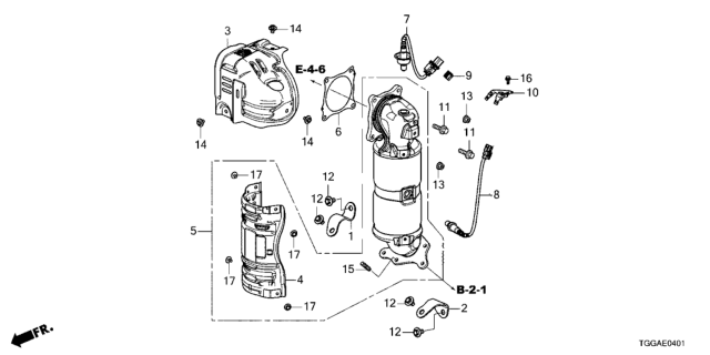 2023 Honda CR-V Hybrid Sensor, Laf Diagram for 36531RPYG01