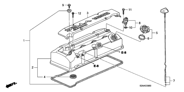 2009 Honda S2000  Bolt, Flange (6X18) Diagram for 957010601807
