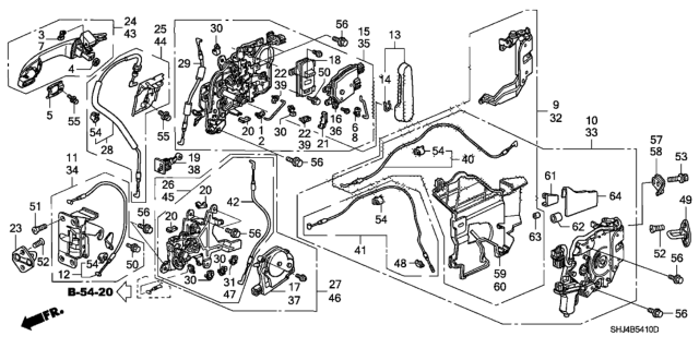 2008 Honda Odyssey  Seal, Harness Diagram for 72632SHJA01