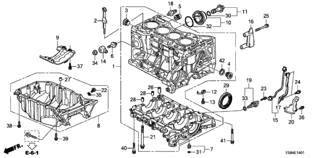 2015 Honda Civic  Bolt, Sealing (18MM) Diagram for 11108PT0003