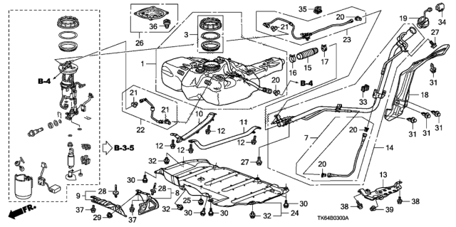 2011 Honda Fit  Tube, Suction Diagram for 17727TK6A01