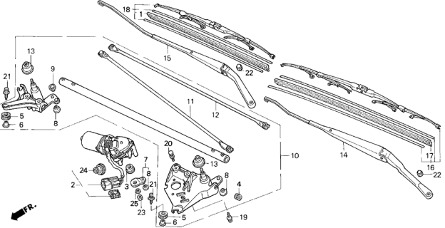 1994 Honda Prelude  Washer, Spring (10MM) Diagram for 9411110400