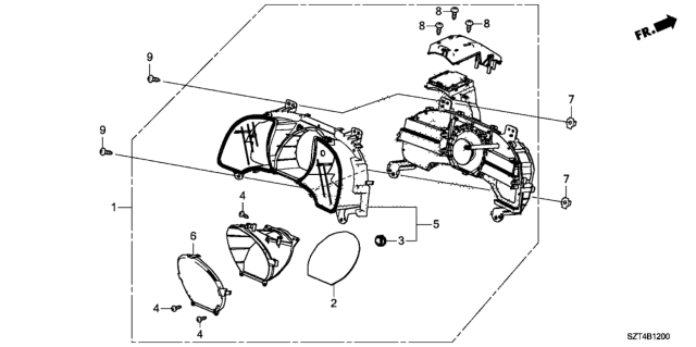2012 Honda CR-Z  Screw, Tapping (3X12) Diagram for 78112SZTJ01