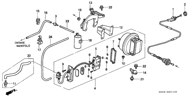 1996 Honda Civic  Clamp Diagram for 36617P2FA01