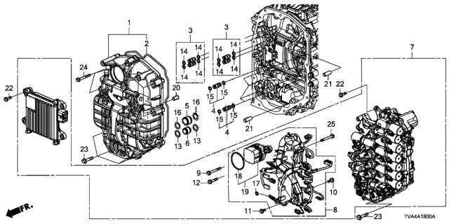 2018 Honda Accord Bolt, Flange (6X14) Diagram for 900215MXA01
