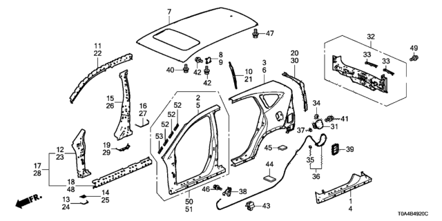 2012 Honda CR-V  Opener Assy., Fuel *NH167L* (GRAPHITE BLACK) Diagram for 74882SHJA01ZB