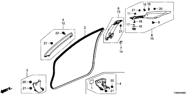 2017 Honda Accord Lng Assy *NH167L* Diagram for 83111T2FA11ZB