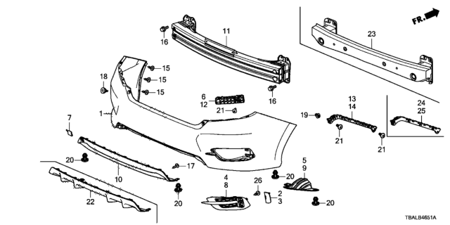 2020 Honda Civic Grommet, Screw (5MM) Diagram for 90664TR0A01
