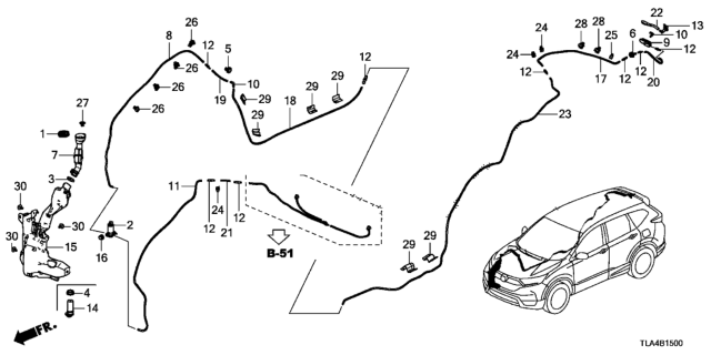 2018 Honda CR-V Tube (4X7X1190) Diagram for 76824TLAA01