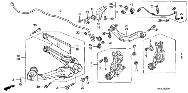 2010 Honda Civic  Nut, Lock Flange Diagram for 90395SNA003