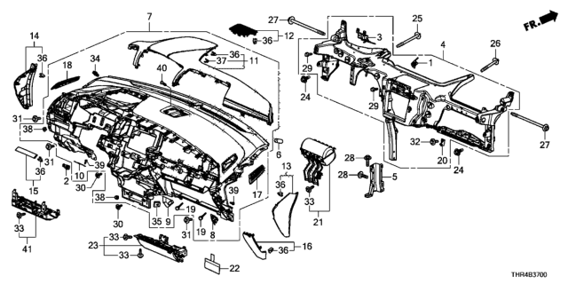 2022 Honda Odyssey  Bracket, Damper Diagram for 77531THRA01