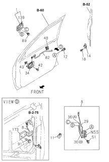 2001 Honda Passport  Lock, R. FR. Door *181* (BEIGE) Diagram for 8972922270