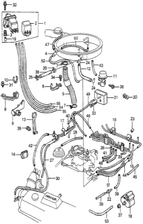 1981 Honda Prelude  Clamp, Tube (D17) Diagram for 91405PM5004