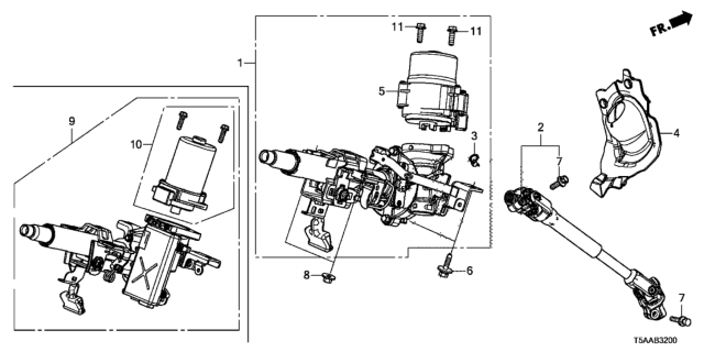 2020 Honda Fit  Band, Plastic Diagram for 53298T5R003