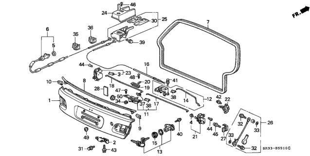 1993 Honda Civic  Screw-Washer (6X20) Diagram for 938930602007