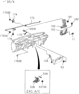 1994 Honda Passport  Retainer, Gear Box Diagram for 8943406810