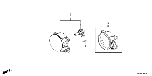 2021 Honda Ridgeline FOGLIGHT, R- FR Diagram for 33900T20A01