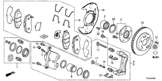 2015 Honda Accord Disk, Front Brake 15" Diagram for 45251T2FA01