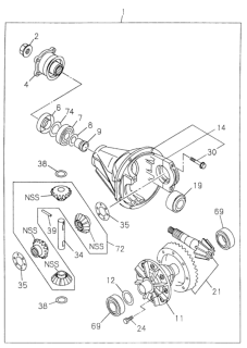1998 Honda Passport  Carrier Assy. Diagram for 8971616320