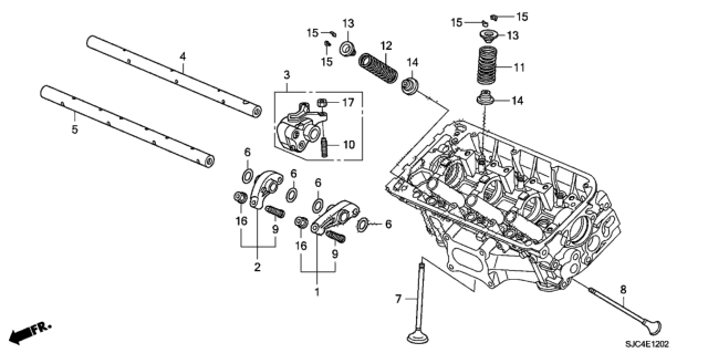 2010 Honda Ridgeline  Washer, Thrust Diagram for 14647R72A00