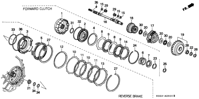 1996 Honda Civic  O-Ring (31.2X1.9) (Arai) Diagram for 91307PA9003