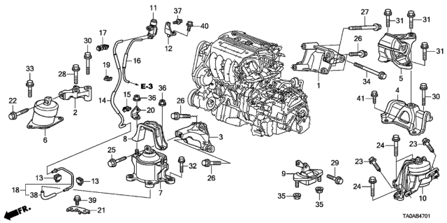 2012 Honda Accord  Bolt, Flange (12X30) Diagram for 957011203008