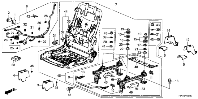 2012 Honda CR-V  Knob, R. FR. Seat Reclining *NH686L* (QP LIGHT WARM GRAY) Diagram for 81231TA0A01ZB