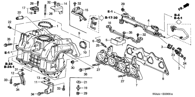 2004 Honda Civic  O-Ring (7.85X3.53) Diagram for 91302PLC000