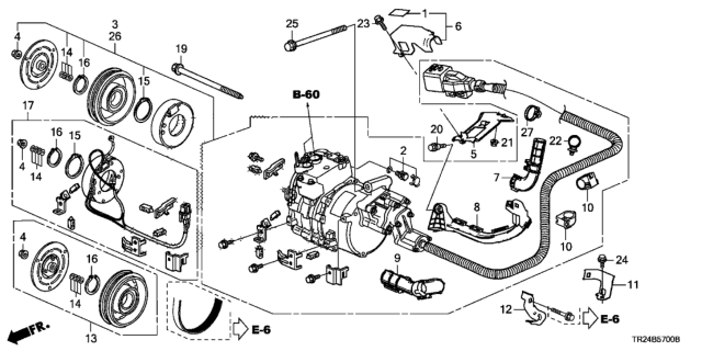 2014 Honda Civic  Cover, Shield Connector Diagram for 38871R9CA01