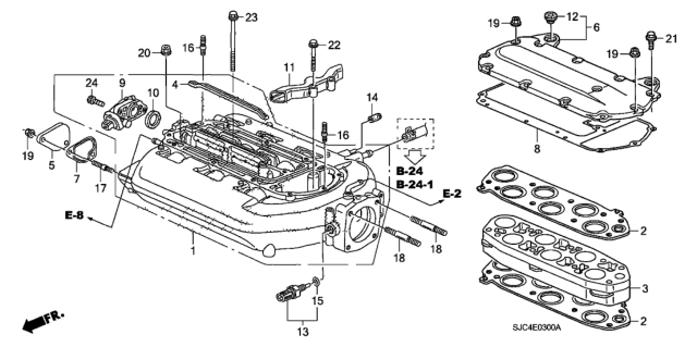 2007 Honda Ridgeline  Seal, Bore Plate Diagram for 17112RCAA00