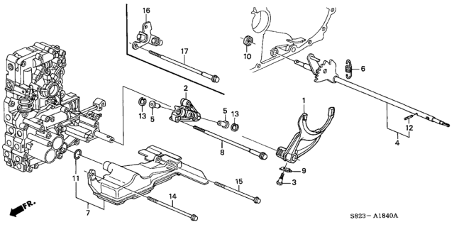 2001 Honda Accord  Bolt, Flange (6X133) Diagram for 90001P7Z000
