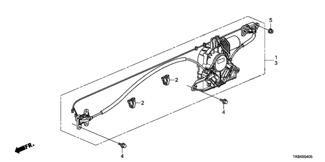 2017 Honda Odyssey  SET R MOTOR ASSY. PSD Diagram for 72010TK8305