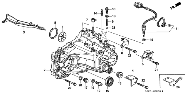 1996 Honda Civic  Oil Seal (35X62X8) (Arai) Diagram for 91206PL3A01