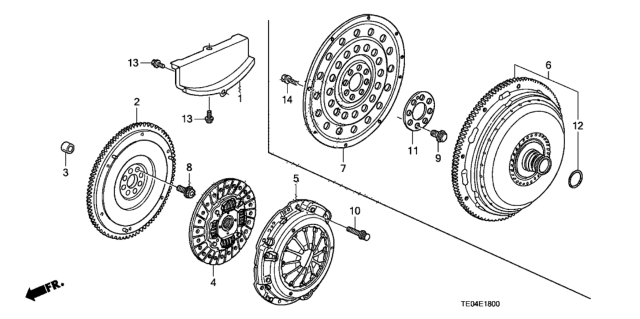 2009 Honda Accord  Disk, Pressure Diagram for 22300R40013