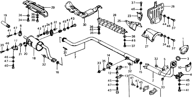 1977 Honda Civic Bolt, Hex. (6X20) Diagram for 92101060200H