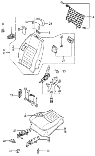 1981 Honda Accord  Bolt-Washer (10X20) Diagram for 934921002000
