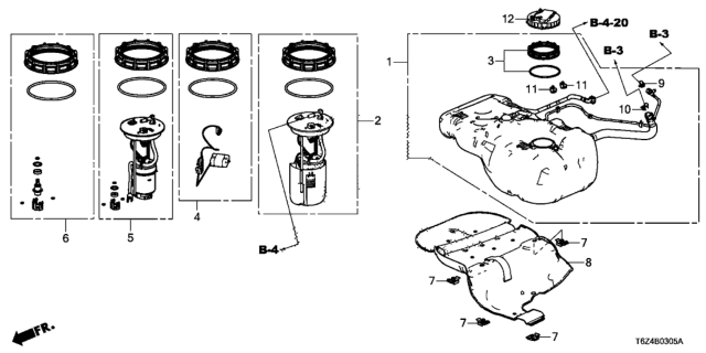 2020 Honda Ridgeline  COVER, FUEL PUMP Diagram for 17709T6ZA01