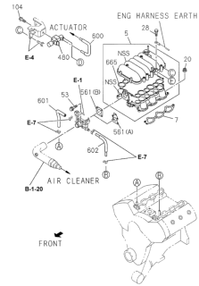 1998 Honda Passport  Hose, Water Diagram for 8972316800