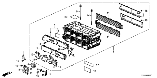 2014 Honda Accord  Cover, Maintenance Switch Lid Diagram for 1D9365K0000
