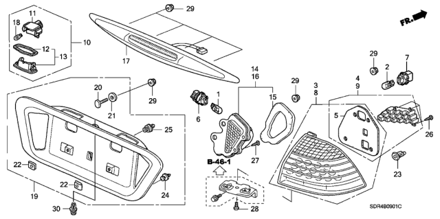 2006 Honda Accord Hybrid  Bulb, Wedge (12V 21W) (Amber) (Stanley) Diagram for 33303S2R003