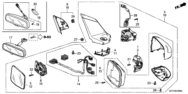 2016 Honda CR-Z  Camera Assy., Lanewatch Diagram for 36580SZTA01