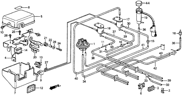 1984 Honda Prelude Screw, Pan (5X16) Diagram for 93500050160H