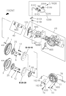 2000 Honda Passport  Nut (12) Diagram for 9991104120