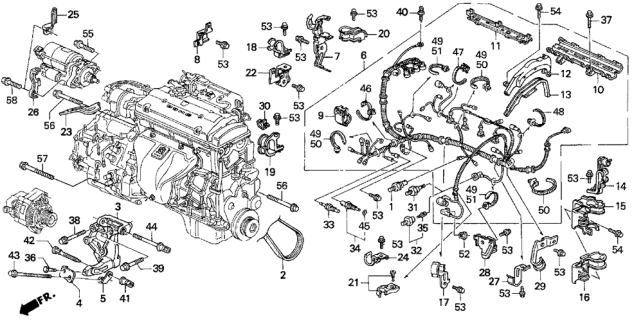 1993 Honda Prelude Bolt, Flange (12X85) Diagram for 957011208508