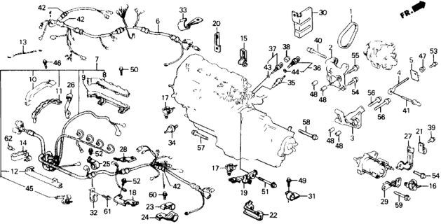 1990 Honda Prelude  Bolt, Flange (12X60) Diagram for 957011206008