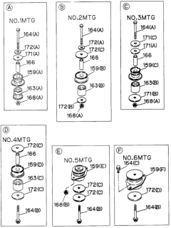 1996 Honda Passport  Bolt, Bracket Diagram for 0286510200