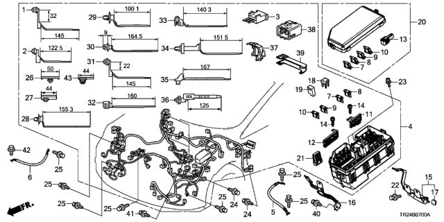 2012 Honda Civic Fuse, Multi Block Diagram for 38232TR0A01