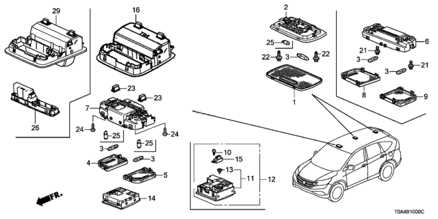 2013 Honda CR-V Screw, Tapping (3X8) Diagram for 35151SNA003